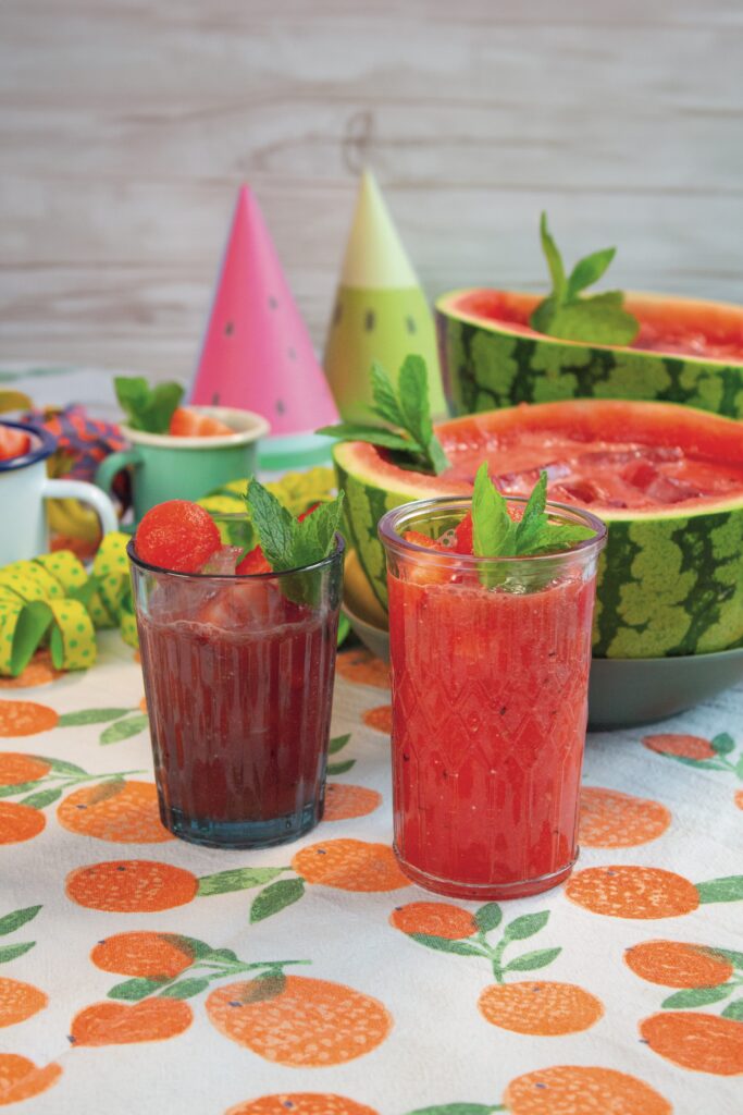 Wassermelonen-Bowle, Rezept